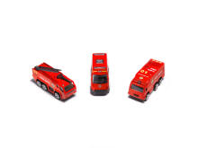 Ikonka Art.KX6684_2 Transporter aircraft + 3 fire engines