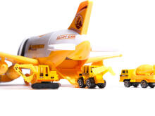 Ikonka Art.KX6684_3 Transportera lidmašīna + 3 celtniecības transportlīdzekļi