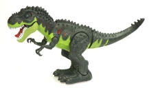 Ikonka Art.KX9990_1 T-REX elektroniskais dinozaurs staigā rēca zaļi