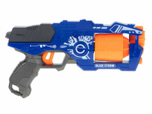Ikonka Art.KX6585 Blaze Storm foam dart gun + 20 darts blue