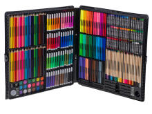 Ikonka Art.KX6353 Plastmasas krāsošanas komplekts futrālī 258el.