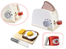 Ikonka Art.KX6204 Wooden toaster oven + accessories white