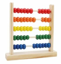 Ikonka Art.KX6211 Traditional wooden counting wheel learning to count