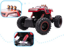 Ikonka Art.KX8396_2 NQD ROCK CRAWLER KING RC auto 1:12 USB sarkans