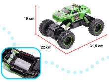 Ikonka Art.KX8396_3 NQD ROCK CRAWLER KING RC car 1:12 USB green