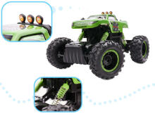 Ikonka Art.KX8396_3 NQD ROCK CRAWLER KING RC car 1:12 USB green