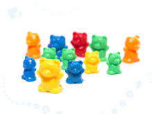 Ikonka Art.KX6261 Educational teddy bears learning to count montessori 116el.