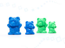 Ikonka Art.KX6261 Educational teddy bears learning to count montessori 116el.