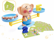Ikonka Art.KX6380_1 Educational weighing scales learning to count piggy large