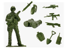Ikonka Art.KX6188 Karavīru militāro pamatņu figūru komplekts 307el.