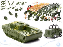 Ikonka Art.KX6188 Karavīru militāro pamatņu figūru komplekts 307el.