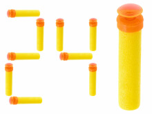 Ikonka Art.KX6152 Ar NERF saderīgas bultas ar dzeltenu krāsu 24gab.