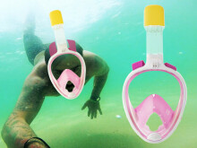 Ikonka Art.KX6131_1 Täielik kokkuklapitav snorkelmask S/M roosa
