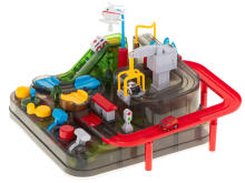Ikonka Art.KX6013 Obstacle course interactive car park LED racing 3 vehicles