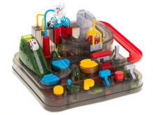 Ikonka Art.KX6013 Obstacle course interactive car park LED racing 3 vehicles