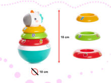Ikonka Art.KX5998 Rainbow Unicorn Rainbow Unicorn educational pyramid HOLA