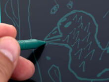 Ikonka Art.KX5981 Grafiskais planšetdators dinozauru zīmēšanas dēlis 8.5
