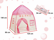 Ikonka Art.KX5959 Folding house base play tent palace 140cm