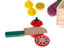 Ikonka Art.KX5956 Wooden vegetables to cut with a magnet in a box + accessories