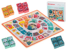 Ikonka Art.KX5952 Ģimenes puzzle galda spēle koka dēlis 2in1 chinaman