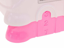 Ikonka Art.KX5848 2-in-1 interaktyvi maitinimo stalo kėdutė rožinė