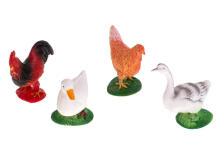 Ikonka Art.KX5842 Farm animals figurines set cow horse 12pcs
