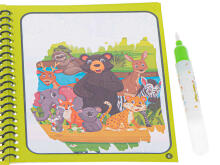 Ikonka Art.KX7206_1 Water book with marker green safari
