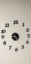 Ikonka Art.KX9714 Wall clock black 12 hours