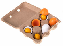 Ikonka Art.KX7273 Play eggs removable wooden yolks