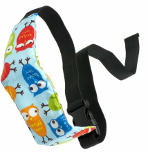 Ikonka Art.KX7850_3 Headband for car seat support owl blue