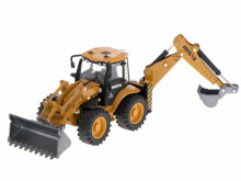 Ikonka Art.KX5927 Excavator loader bulldozer with bucket Die-Cast metal model H-toys 1704 1:50