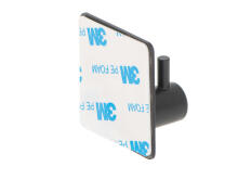 Ikonka Art.KX5687 Bathroom hook self-adhesive strong black