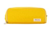Ikonka Art.KX5673_2 School pencil case triple sachet vanity case 3in1 yellow