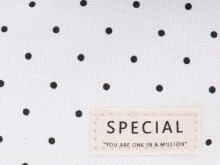 Ikonka Art.KX5672_2 School pencil case double sachet vanity case with polka dots