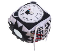 Ikonka Art.KX5642 Educational sensory cube contrast soft tactile