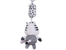Ikonka Art.KX5636 Sensorā grabulīša piekariņš kontrastējoša zebra