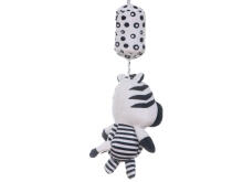 Ikonka Art.KX5636 Sensorā grabulīša piekariņš kontrastējoša zebra