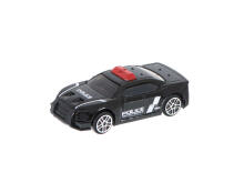 Ikonka Art.KX5586_1 Metal car resorak police black 7cm