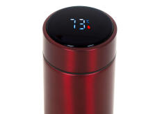 Ikonka Art.KX6358_2 Termosa krūze smart LED 500ml bordo krāsā