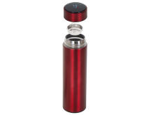 Ikonka Art.KX6358_2 Termosa krūze smart LED 500ml bordo krāsā