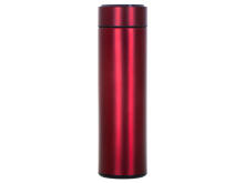Ikonka Art.KX6358_2 Termosa krūze smart LED 500ml bordo krāsā
