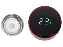 Ikonka Art.KX6358_2 Termosa krūze smart LED 500ml bordo krāsā