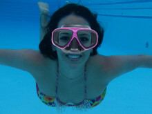 Ikonka Art.KX5575 Diving mask swimming goggles pink