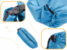 Ikonka Art.KX5567_3 Lazy BAG SOFA oro lova mėlyna 230x70cm