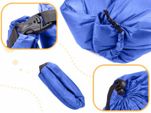 Ikonka Art.KX5567_4 Lazy BAG SOFA bed airbed navy blue 230x70cm
