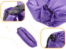 Ikonka Art.KX5567_5 Lazy BAG SOFA gaisa gulta violeta 230x70cm