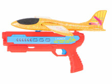 Ikonka Art.KX5542_1 Ieroču palaišanas lidmašīna automātiskā sarkanā-oranžā krāsā