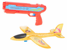Ikonka Art.KX5542_1 Pistoleto paleidimo įrenginys lėktuvas automatinis raudonai oranžinis