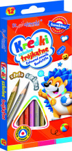 Ikonka Art.KX5486 BAMBINO School triangular pencils 12 colours