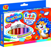 Ikonka Art.KX5480 BAMBINO Stick Crayons 12 colours